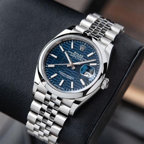 rolex datejust ii blue dial jubilee|rolex datejust 36mm blue.